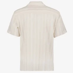 JJ REBEL Heren overhemd met strepen beige wit