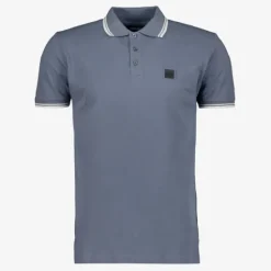 Unsigned Heren polo blauw Discount