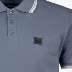 Unsigned Heren polo blauw Discount