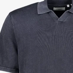 Produkt Heren polo fijngebreid blauw Discount