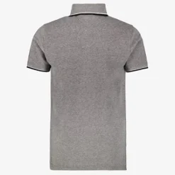 Unsigned Heren polo grijs gemêleerd Clearance