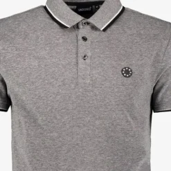 Unsigned Heren polo grijs gemêleerd Clearance