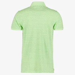 Unsigned Heren polo met print groen Discount