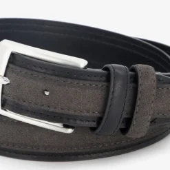 Scapino Heren riem imitatie suede zwart Clearance