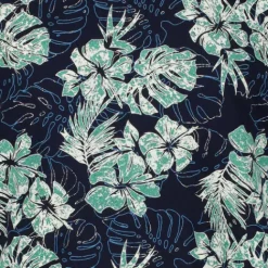 Unsigned Heren singlet met botanische print blauw Outlet