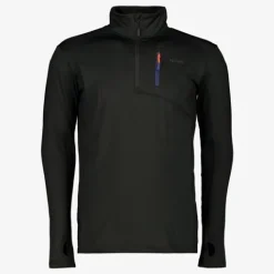 Kjelvik Heren skipully met rits zwart Clearance