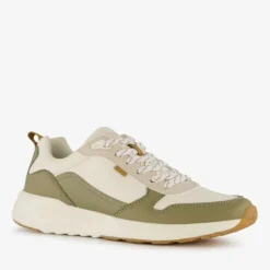 Blue Box Heren sneakers groen beige Sale
