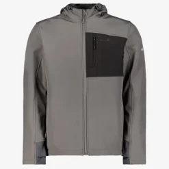 Mountain Peak Heren softshell jas donkergrijs New