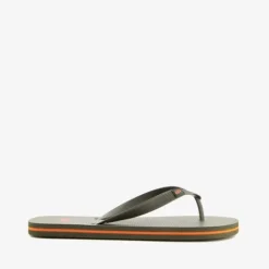 Scapino Heren teenslippers groen met oranje details New