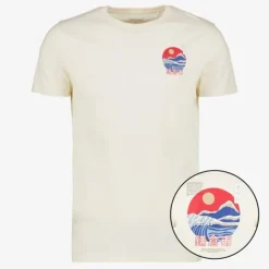 Unsigned Heren T-shirt met backprint wit Clearance