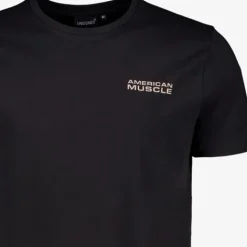 Unsigned Heren T-shirt met backprint zwart Discount