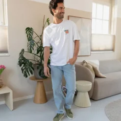 Produkt Heren T-shirt met backprint wit Best