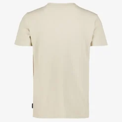 Unsigned Heren T-shirt met borstzakje beige Discount