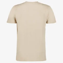 Unsigned Heren T-shirt met opdruk beige Sale