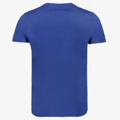 Unsigned Heren T-shirt met opdruk blauw Clearance