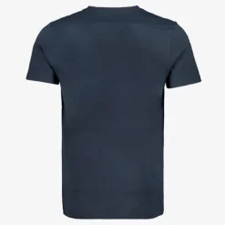 Unsigned Heren T-shirt met opdruk donkerblauw