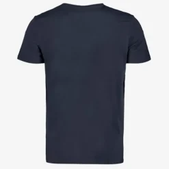 Unsigned Heren T-shirt met opdruk donkerblauw Hot