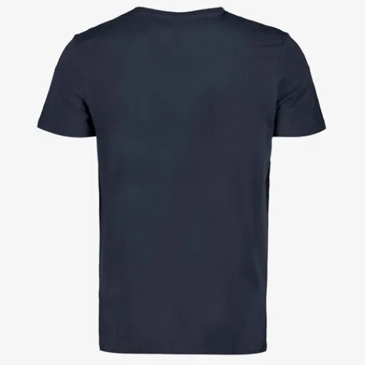 Unsigned Heren T-shirt met opdruk donkerblauw Hot