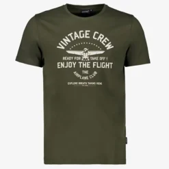 Unsigned Heren T-shirt met opdruk groen Best