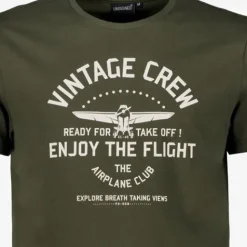 Unsigned Heren T-shirt met opdruk groen Best