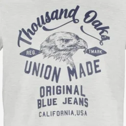 Unsigned Heren T-shirt met opdruk grijs