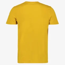 Unsigned Heren T-shirt met opdruk van bergen geel New