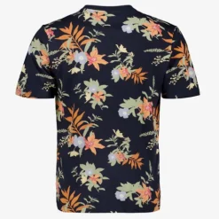 JJ REBEL Heren T-shirt met print donkerblauw Clearance