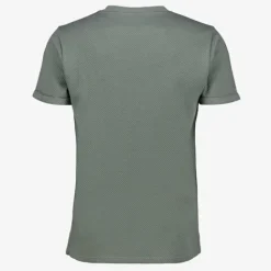 Unsigned Heren T-shirt met structuur groen