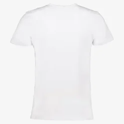 Unsigned Heren T-shirt wit ronde hals Outlet