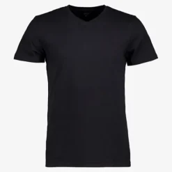 Unsigned Heren T-shirt zwart V-hals Online