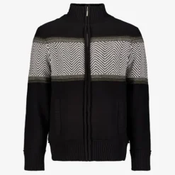 Unsigned Heren vest met grafische print zwart Discount