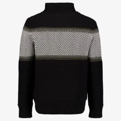 Unsigned Heren vest met grafische print zwart Discount