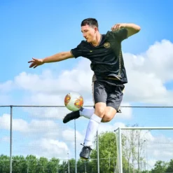 Dutchy Heren voetbalshort zwart beige