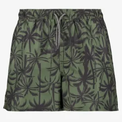 Osaga Heren zwemshort met palmbomen groen New