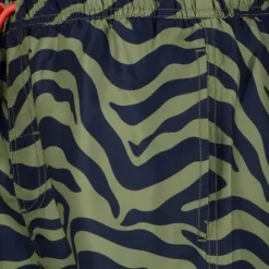 Osaga Heren zwemshort zebraprint groen zwart Discount