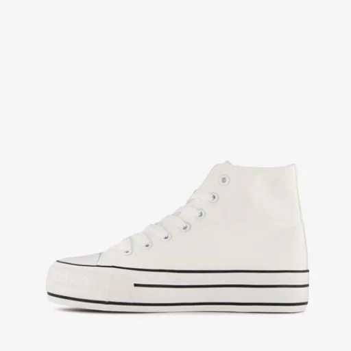 Blue Box Hoge dames gympen met plateauzool wit Discount