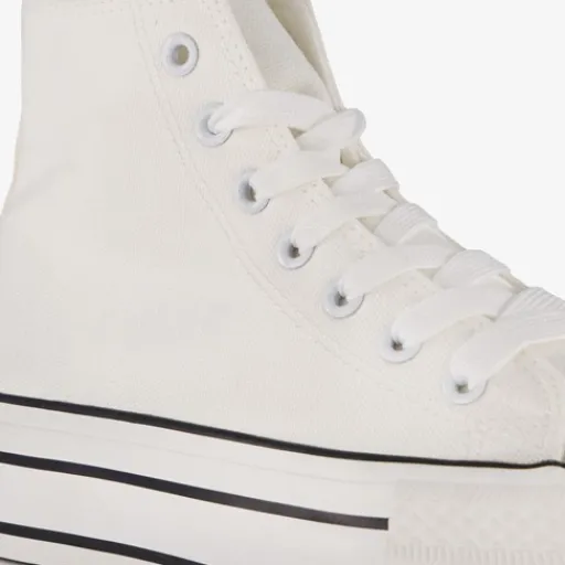 Blue Box Hoge dames gympen met plateauzool wit Discount