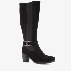 Nova Hoge dames laarzen met hak zwart Sale