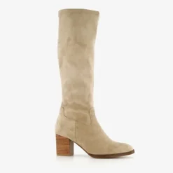 Blue Box Hoge dames laarzen met hak beige Outlet