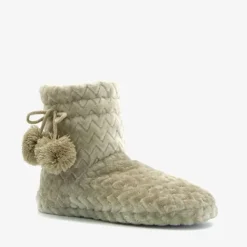 Thu!s Hoge dames sloffen beige Clearance