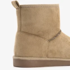 Thu!s Hoge gevoerde dames pantoffels taupe Hot