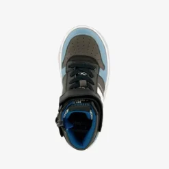 Braqeez Hoge jongens sneakers blauw zwart Hot