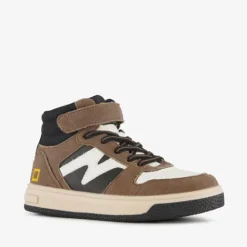 Blue Box Hoge jongens sneakers bruin New