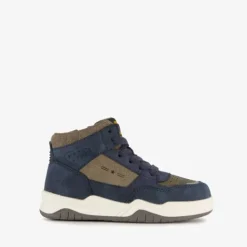 Blue Box Hoge jongens sneakers donkerblauw taupe Discount