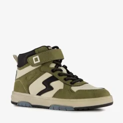 Blue Box Hoge jongens sneakers groen beige Best