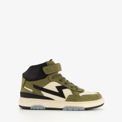 Blue Box Hoge jongens sneakers groen beige Best