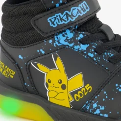 Pokemon Hoge jongens sneakers met lichtjes zwart geel Hot