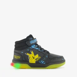 Pokemon Hoge jongens sneakers met lichtjes zwart geel Hot