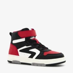 Blue Box Hoge jongens sneakers zwart rood Outlet