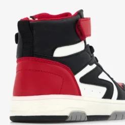 Blue Box Hoge jongens sneakers zwart rood Outlet